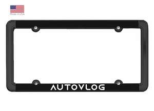 NEW! Autovlog Metal Plate Frame