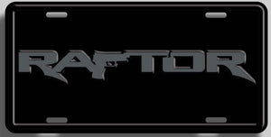 Raptor License Plate