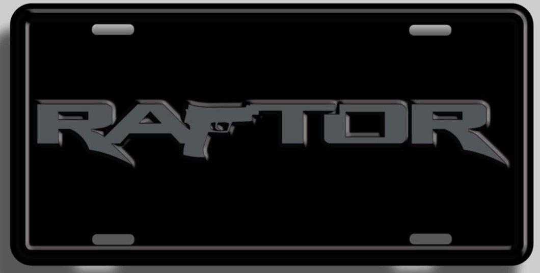 Raptor License Plate